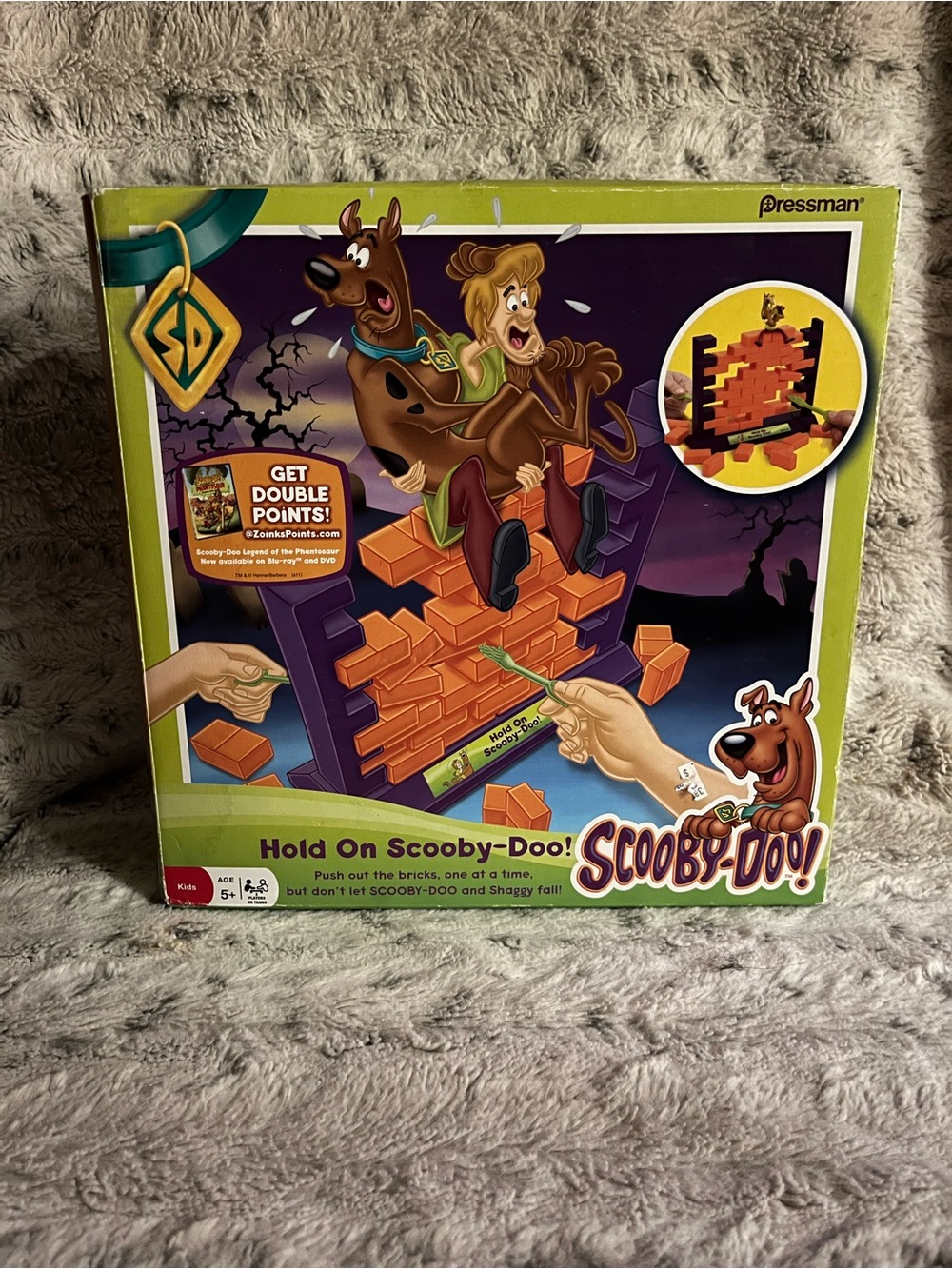 Scooby-Doo Hold On Scooby-Doo! Kids Game - Green Box